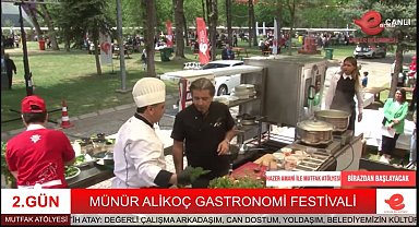 Efeler Gastronomi Festivaline Münür Alikoç'un ismi verildi