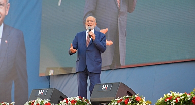 Millet İttifakı İzmir Mitingi...Temel Karamollaoğlu: kendilerini değiştiremedikleri için bu arkadaşlarımızı 14 Mayıs’ta siz değiştireceksiniz
