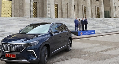 TÜRKPA üyesi ülkelerin meclis başkanları Togg ile Meclise geldİ