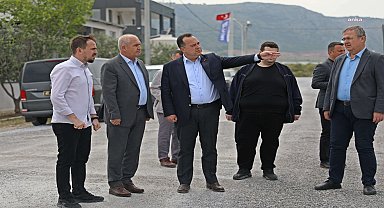 Akhisar Belediye Başkanı Dutlulu, Karaosmanoğlu Sanayi Sitesi'ndeki çalışmaları yerinde inceledi