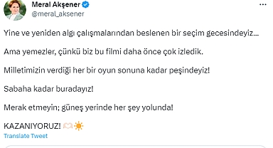Akşener: “Milletimizin verdiği her bir oyun peşindeyiz”