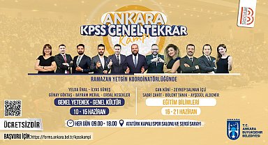 Ankara Büyükşehir Belediyesi'nden ücretsiz 'KPSS Genel Tekrar Kursu'