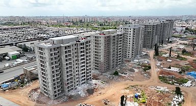 Antalya Büyükşehir'in 'Güneş Mahallesi Kentsel Dönüşüm Projesi'nde kaba inşaat tamamlandı