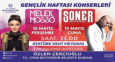 Aydın Büyükşehir Belediyesi'nden Gençlik Haftası konserleri