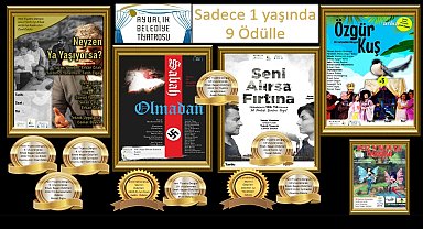 Ayvalık Belediye Tiyatrosu'na 4 ödül birden