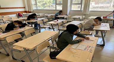 Bayraklı'da sınav heyecanı