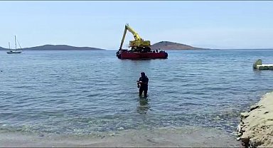 Bodrum'da deniz çayırları zarar gördü
