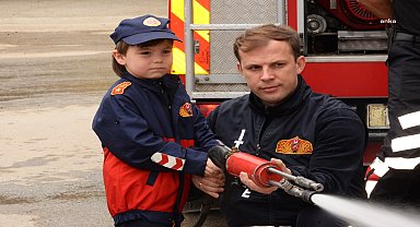 Bozüyük'te miniklere yangın eğitimi