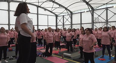 Büyükçekmece'de Dünya Pilates Haftası'nı pilates yaparak kutladılar