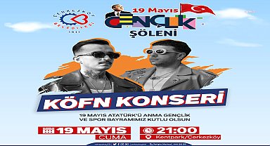 Çerkezköy, 19 Mayıs'ı 'Köfn' konseri ile kutlayacak