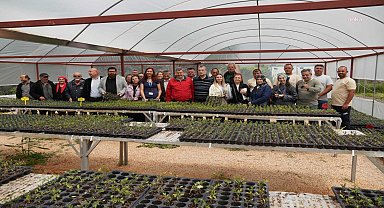 Çeşme Belediye Başkanı Ekrem Oran, yerel üreticilere fidan dağıttı