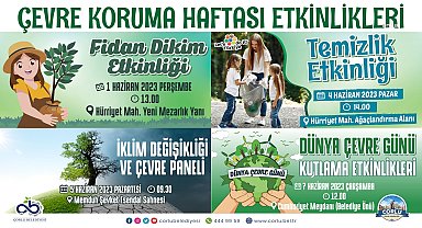 Çorlu Belediyesi Çevre Koruma Haftası'nı etkinliklerle kutlayacak