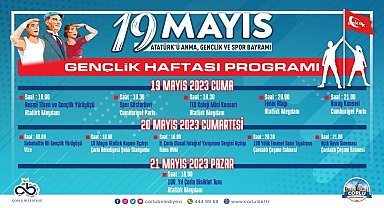 Çorlu'da 19 Mayıs coşkuyla kutlanacak