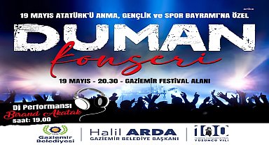 Duman, 19 Mayıs'ta Gaziemir'de sahne alacak