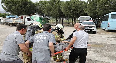 Edremit Belediyesi personeline "Yangın ve Acil Durum" eğitimi