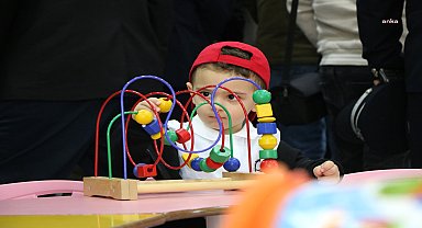 Elmadağ'ın ilk bebek ve çocuk kütüphanesi törenle hizmete açıldı