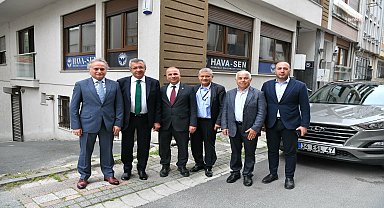 Engin Altay, Havayolu Çalışanları Sendikası'nı ziyaret etti