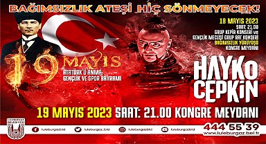 Hayko Cepkin 19 Mayıs'ta Lüleburgaz'da