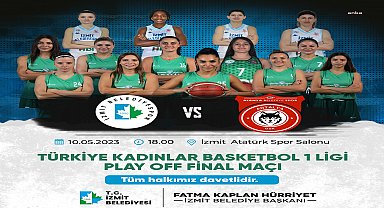 İzmit Belediyespor kadın basketbol takımı, final serisinin ilk maçına bugün çıkıyor