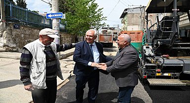 KARABAĞLAR BELEDİYESİ ASFALTLAMA SEZONUNA HIZLI BAŞLA