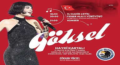 Kartal, 19 Mayıs’ı Göksel konseri ile kutlayacak