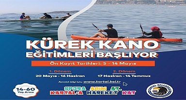 Kartal Belediyesi'nin kürek ve kano eğitimleri başlıyor
