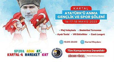Kartal'da coşkulu 19 Mayıs kutlaması
