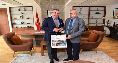 Kırklareli Belediye Başkanı Kesimoğlu'ndan Çanakkale Belediye Başkanı Gökhan'a ziyaret