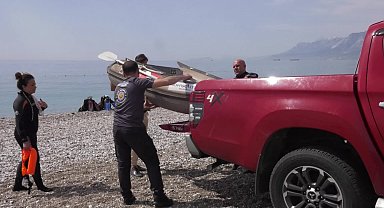 Konyaaltı Belediyesi Sivil Savunma Birimi personeline uygulamalı suda arama-kurtarma eğitimi