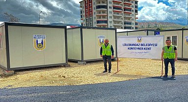 Lüleburgaz Belediyesi'nden Malatya'ya konteyner desteği