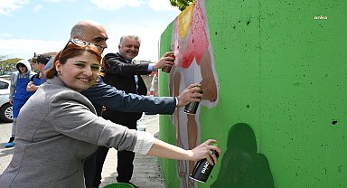Lüleburgaz Yıldızları Bisiklet Akademisi'nin duvarları grafiti ile renklendi