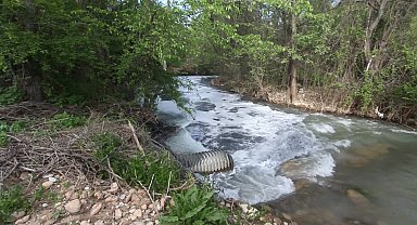 MALATYA'DA ORGANİZE SANAYİ BÖLGESİNİN ATIK SUYU ŞAHNAHAN DERESİ'NE AKIYOR