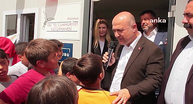 Malatya konteynerkentte 100. Yıl Kütüphanesi açıldı