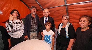 Millet İttifakı Cumhurbaşkanı Adayı Kılıçdaroğlu Hatay’da çadır kent alanını ziyaret etti…