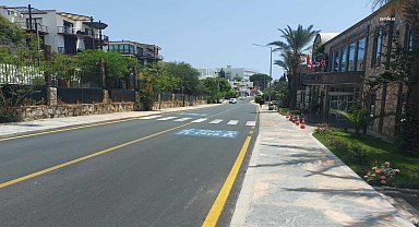Muğla Büyükşehir, Bodrum'un bazı caddelerinde asfalt çalışmalarını tamamladı
