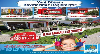 Narlıdere Belediyesi'nin Nar Çiçekleri Anaokullarında ön kayıtlar başladı