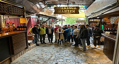 Şirince'deki tarihi çarşıda yenileme çalışmaları başladı