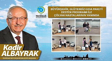 Tekirdağ Büyükşehir Belediyesi, Glütensiz Gıda Paketi Destek Programı ile Çölyak hastalarının yanında