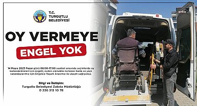 Turgutlu Belediyesi'nden 14 Mayıs'ta özel gereksinimli vatandaşlara ücretsiz ulaşım desteği 