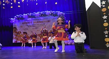 Adana Büyükşehir'in Gündüz Bakımevlerinde eğitim gören çocuklar mezun oldu