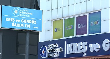 Antalya Büyükşehir Belediyesi'nin Güzeloba Kreşi'nde eğitim başladı