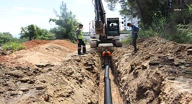Antalya Su ve Atıksu İdaresi'nden Manavgat'ta kanalizasyon çalışması