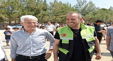 Arsuz Belediye Başkanı Güven, AHBAP Derneği'nin yeniden inşa ettirdiği Uluçınar İlk ve Ortaokulu'nun açılışına katıldı