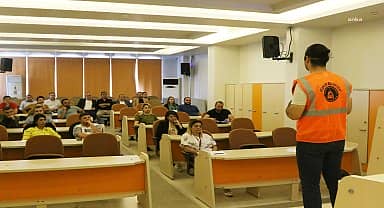 Atakum Belediyesi'nden personele afet eğitimi