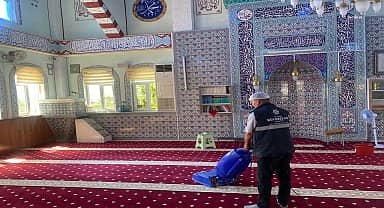 Aydın'da camiler bayrama hazır