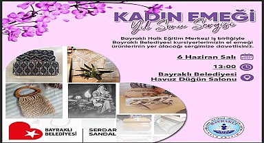 Bayraklılı kadınlardan yıl sonu sergisi