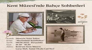 Bodrum Belediyesi'nin 'Bahçe Sohbetleri' başlıyor