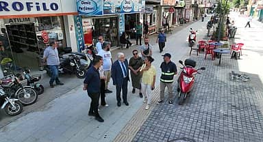 Burhaniye Belediyesi, Ali Çetinkaya Caddesi Yayalaştırma Projesi'nde sona geldi