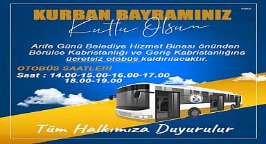 Burhaniye Belediyesi'nden mezarlıklara ücretsiz ulaşım hizmeti