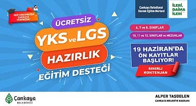 Çankaya Belediyesi Destek Eğitim Merkezi'nde ön kayıtlar 19 Haziran'da başlıyor
